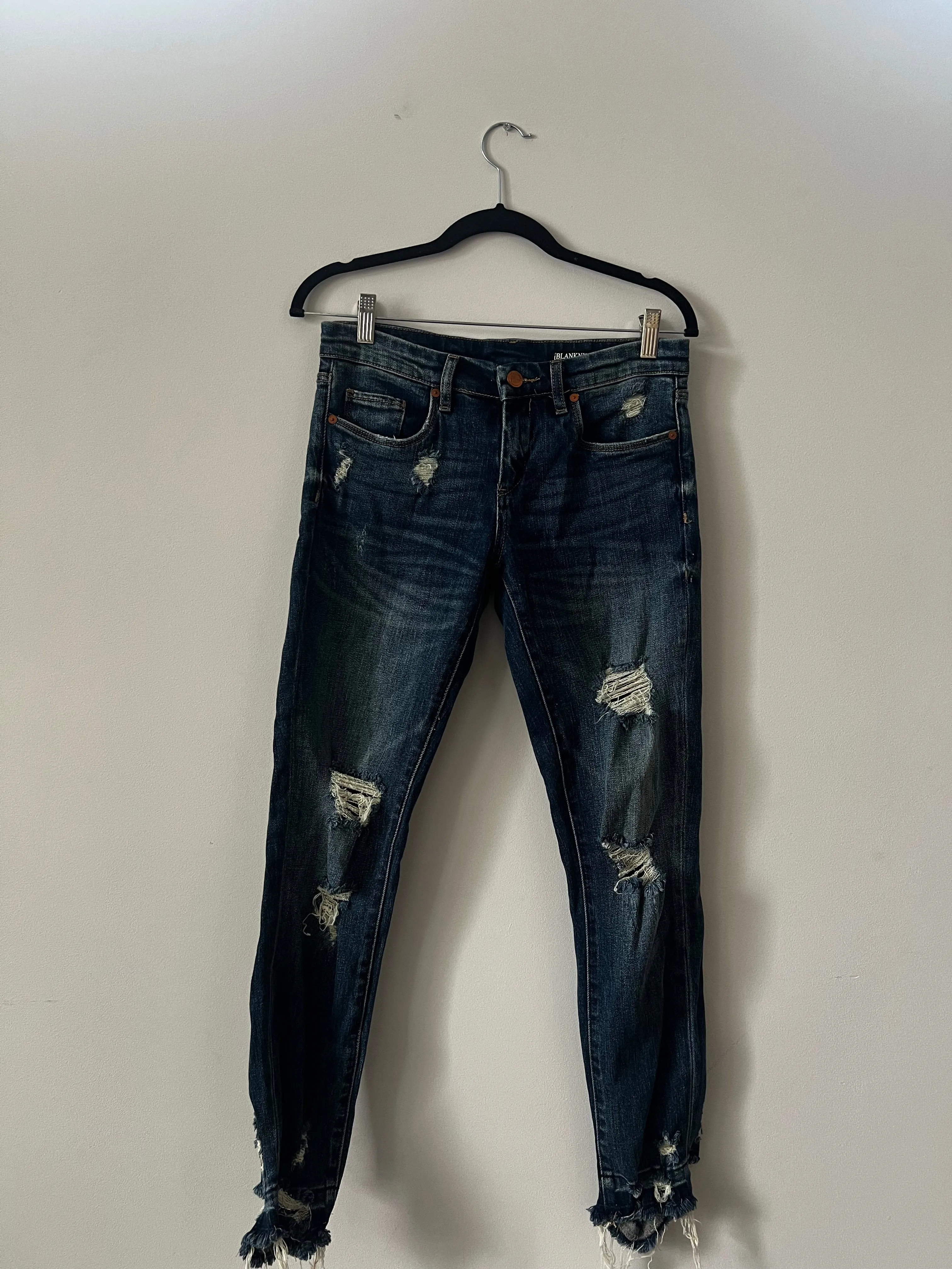 USED Blank Girlfriend Crop Jean
