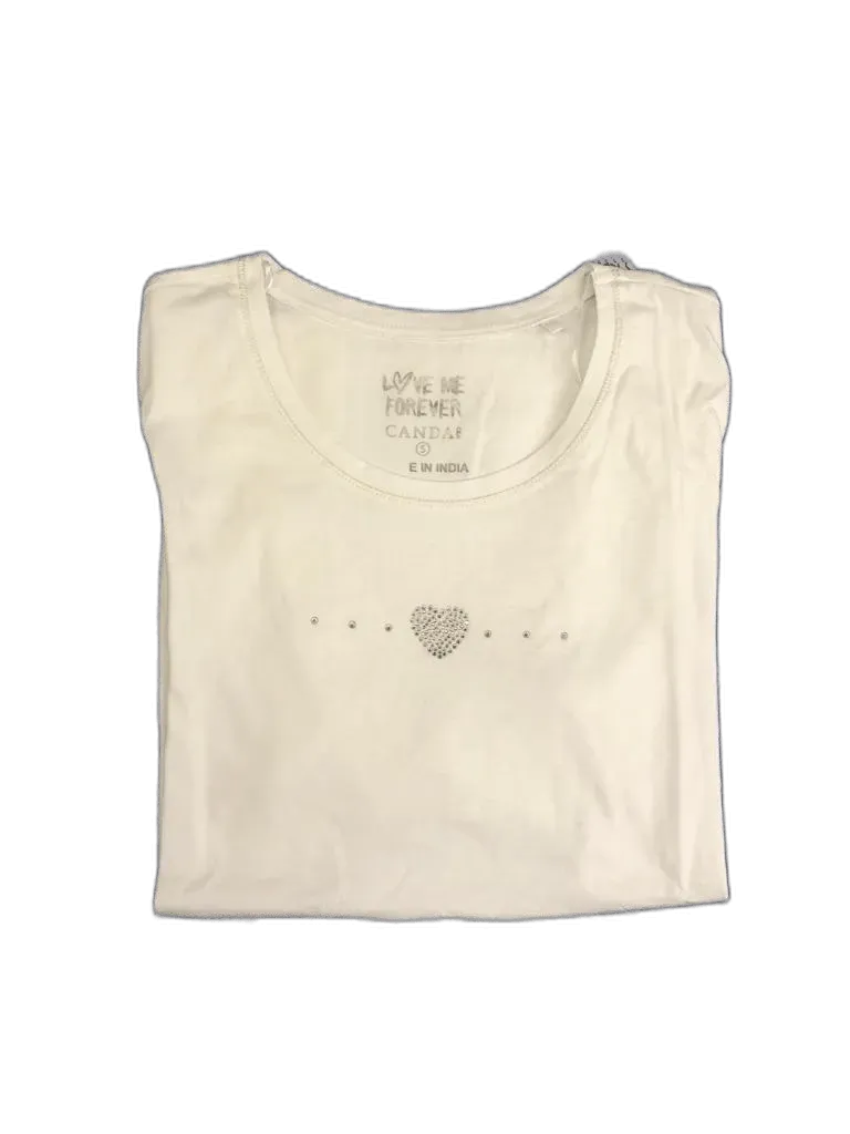 Women's Cozy Pajama Set Cute Sheep Pants and Cotton Soft Heart T shirt by Just Love